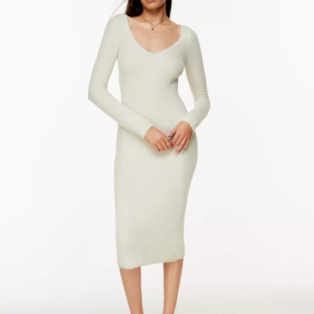Wilfred Cream Midi Dress
